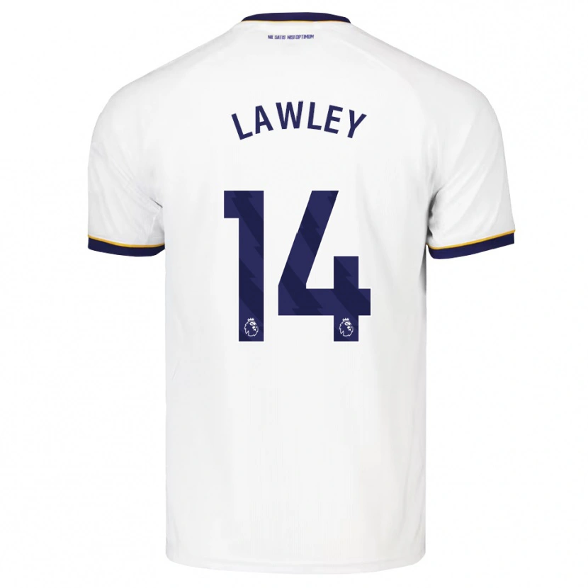 Danxen Enfant Maillot Melissa Lawley #14 Midnightblue Blanc Jaune Tenues Extérieur 2026/27 T-Shirt