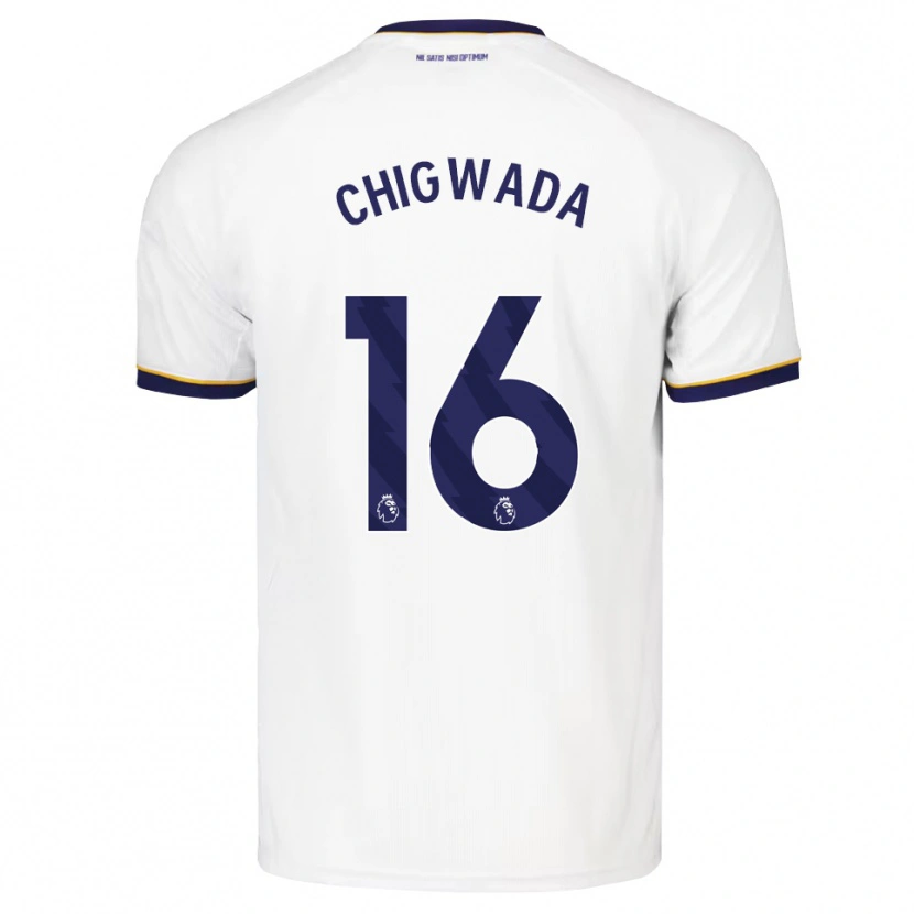 Danxen Enfant Maillot Josh Chigwada #16 Midnightblue Blanc Jaune Tenues Extérieur 2026/27 T-Shirt
