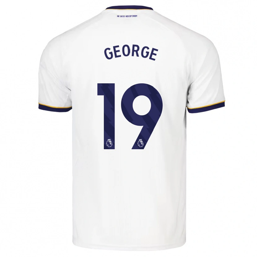 Danxen Enfant Maillot Tyrique George #19 Midnightblue Blanc Jaune Tenues Extérieur 2026/27 T-Shirt