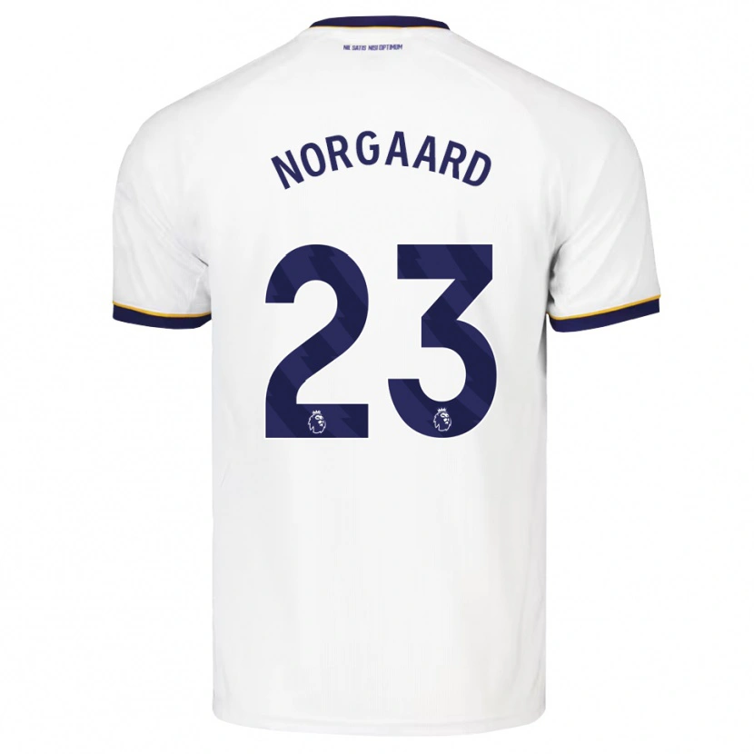 Danxen Enfant Maillot Christian Nørgaard #23 Midnightblue Blanc Jaune Tenues Extérieur 2026/27 T-Shirt