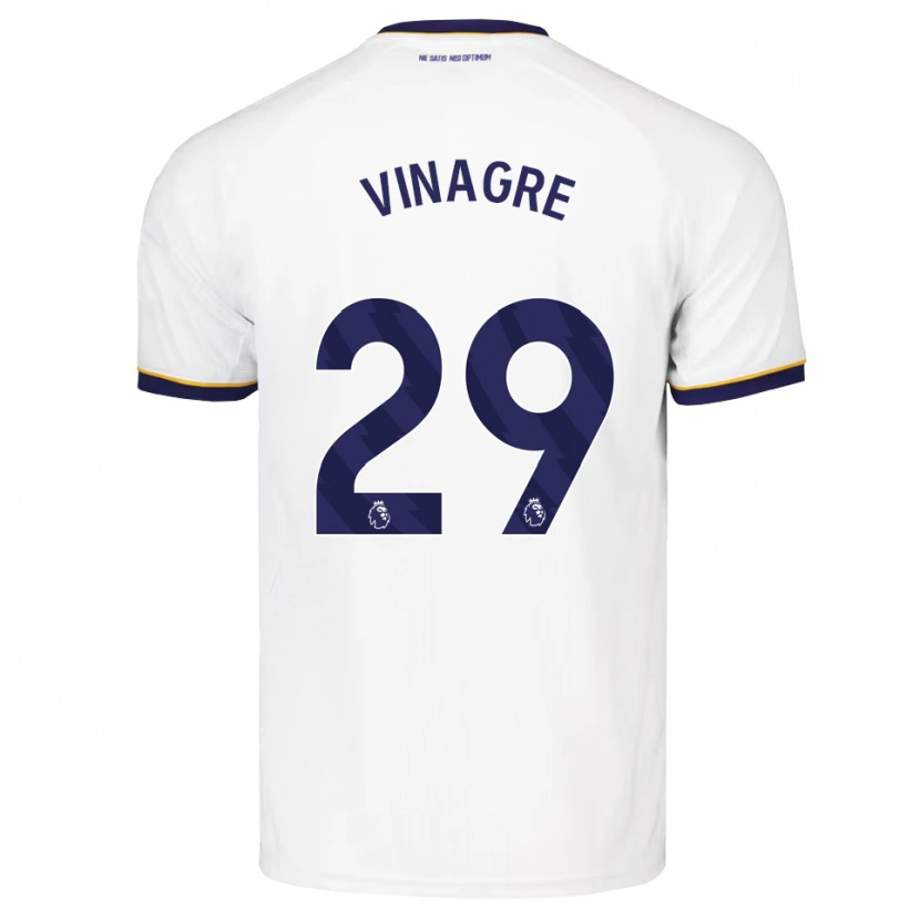 Danxen Enfant Maillot Ruben Vinagre #29 Midnightblue Blanc Jaune Tenues Extérieur 2026/27 T-Shirt