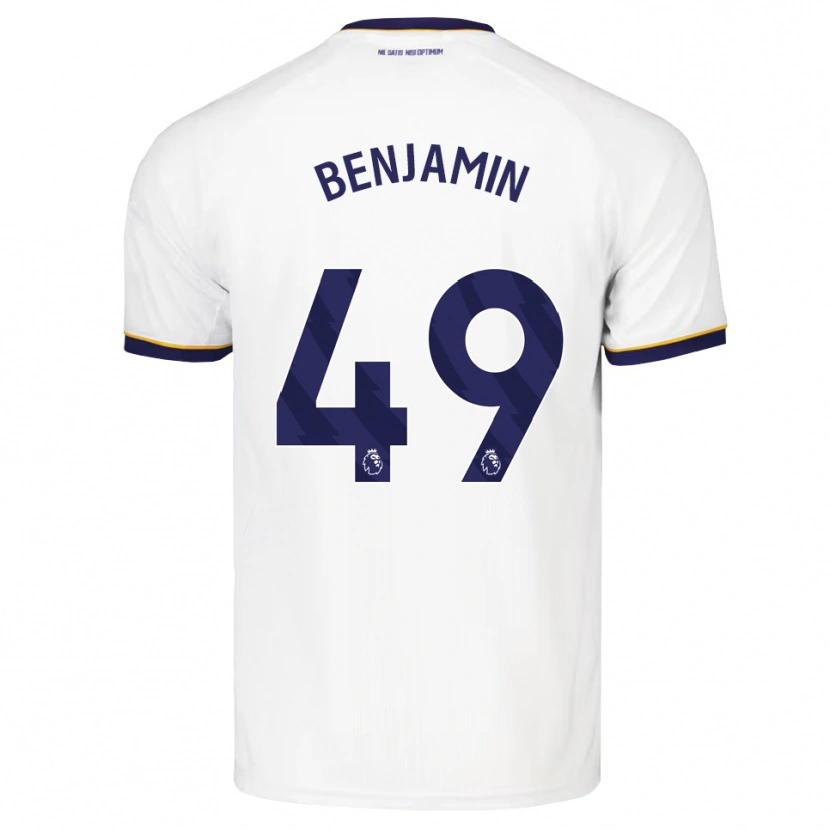 Danxen Enfant Maillot Omari Benjamin #49 Midnightblue Blanc Jaune Tenues Extérieur 2026/27 T-Shirt