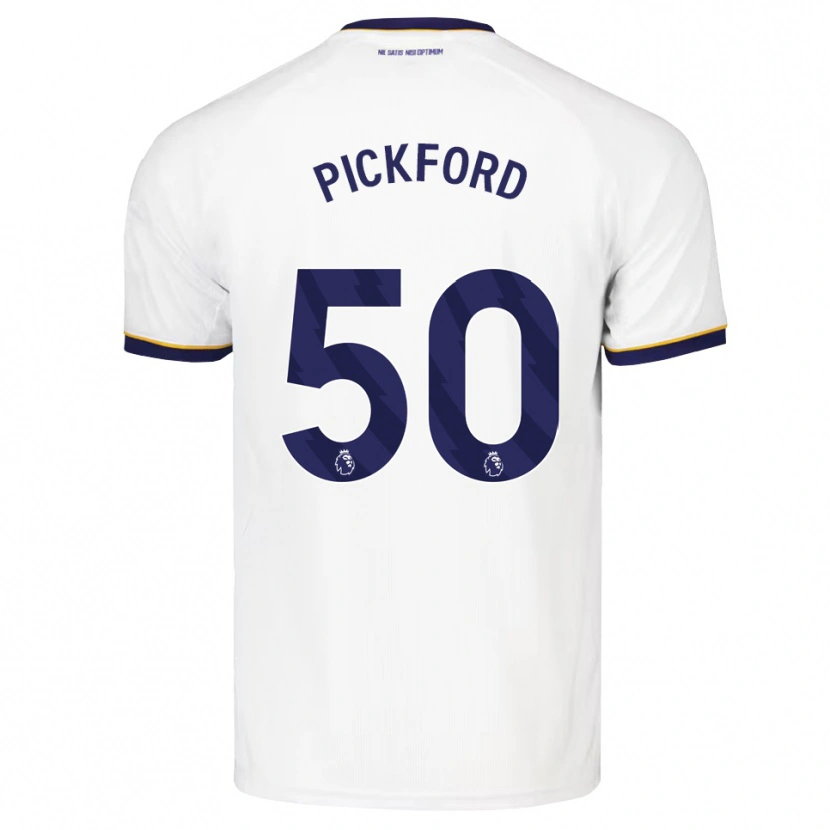 Danxen Enfant Maillot George Pickford #50 Midnightblue Blanc Jaune Tenues Extérieur 2026/27 T-Shirt