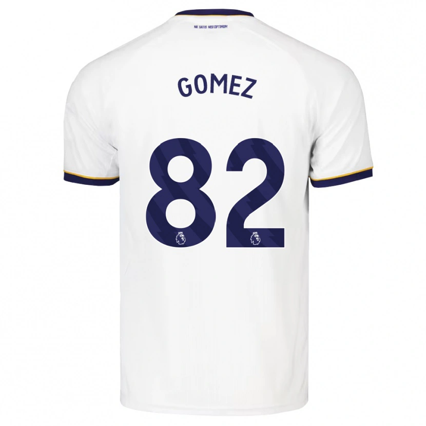 Danxen Enfant Maillot Francis Gomez #82 Midnightblue Blanc Jaune Tenues Extérieur 2026/27 T-Shirt