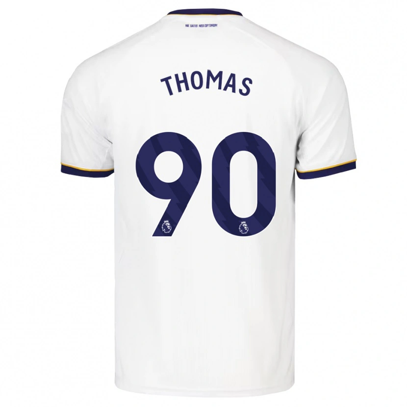 Danxen Enfant Maillot Aled Thomas #90 Midnightblue Blanc Jaune Tenues Extérieur 2026/27 T-Shirt