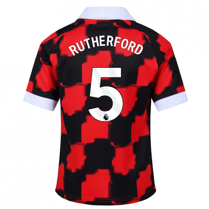 Danxen Enfant Maillot Leeta Rutherford #5 Rouge Blanc Noir Tenues Extérieur 2026/27 T-Shirt