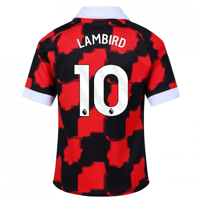 Danxen Enfant Maillot Lilly Lambird #10 Rouge Blanc Noir Tenues Extérieur 2026/27 T-Shirt
