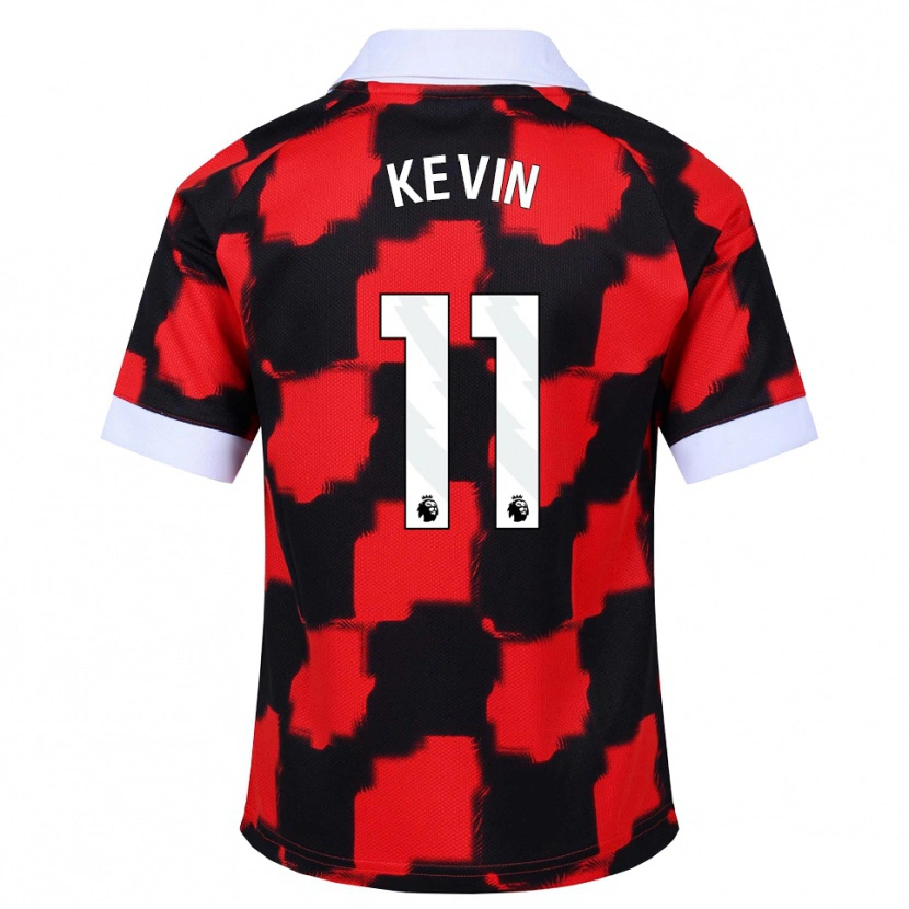 Danxen Enfant Maillot Kevin Santos Lopes De Macedo #11 Rouge Blanc Noir Tenues Extérieur 2026/27 T-Shirt