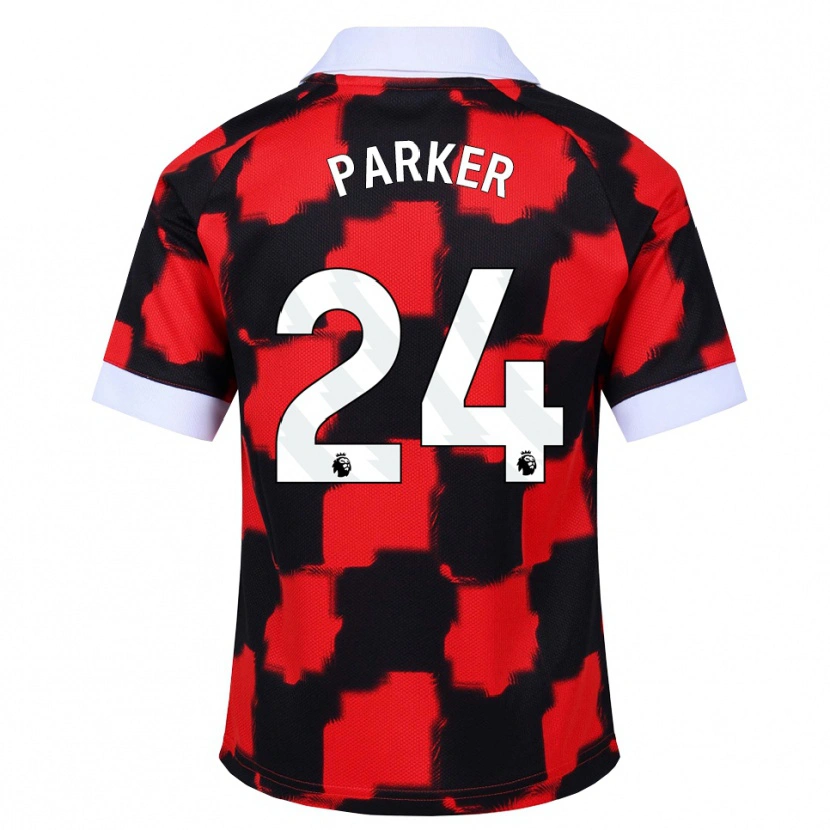Danxen Enfant Maillot Beau Parker #24 Rouge Blanc Noir Tenues Extérieur 2026/27 T-Shirt
