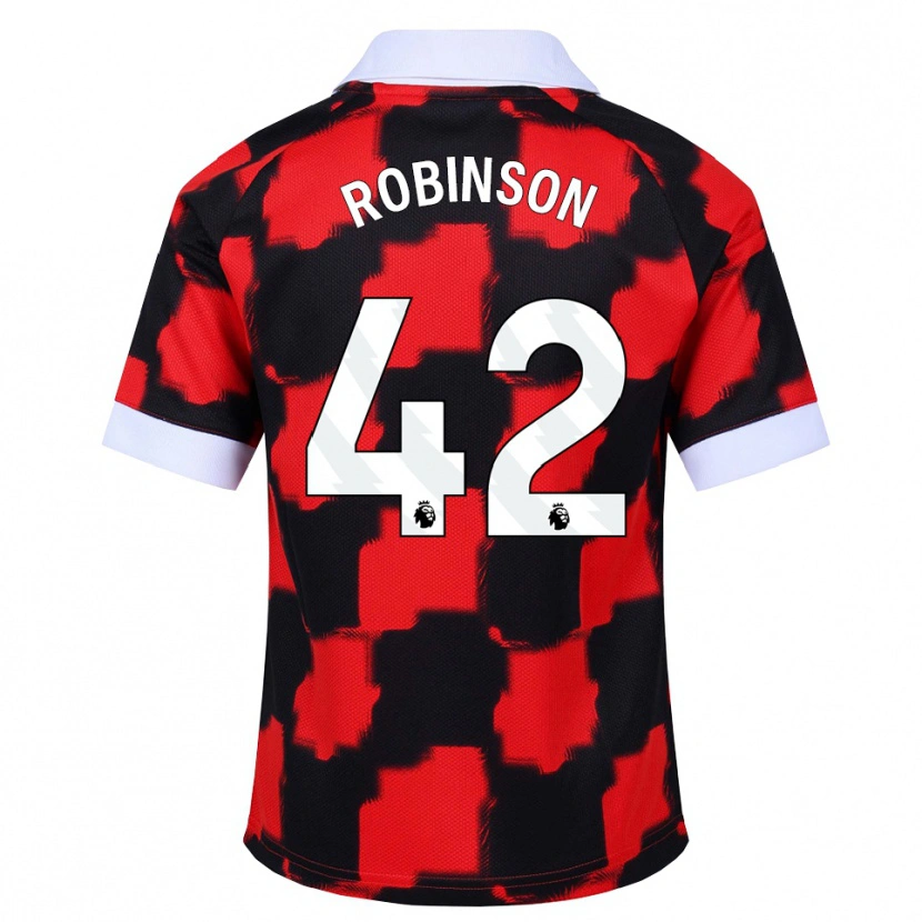 Danxen Enfant Maillot Charlie Robinson #42 Rouge Blanc Noir Tenues Extérieur 2026/27 T-Shirt