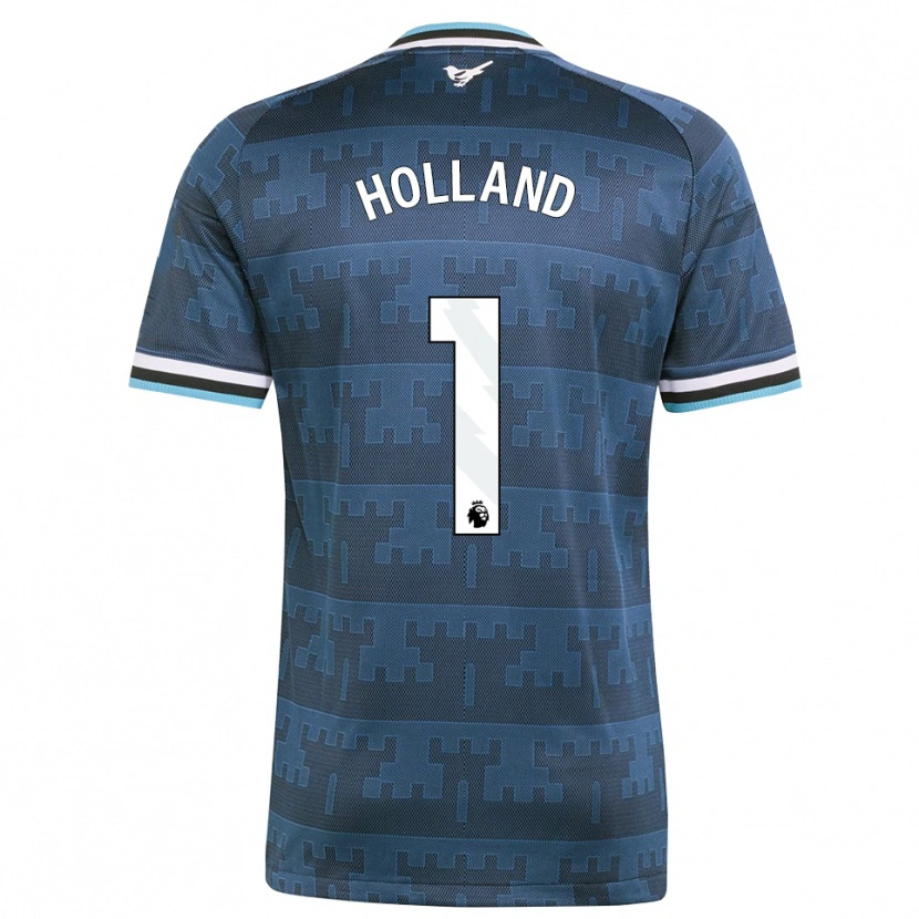 Danxen Enfant Maillot Oliver Holland #1 Jaune Noir Bleu Tenues Extérieur 2026/27 T-Shirt