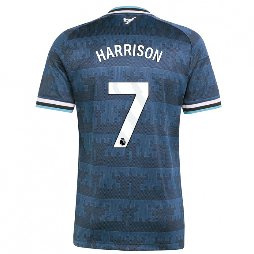 Danxen Enfant Maillot Alfie Harrison #7 Jaune Noir Bleu Tenues Extérieur 2026/27 T-Shirt