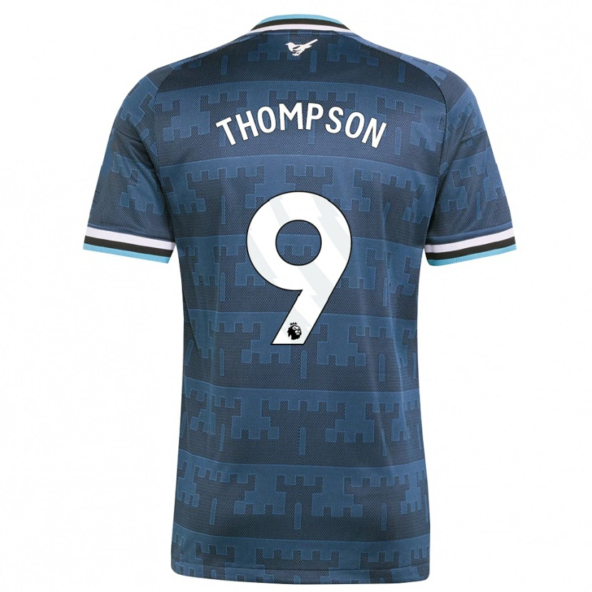 Danxen Enfant Maillot Kyran Thompson #9 Jaune Noir Bleu Tenues Extérieur 2026/27 T-Shirt