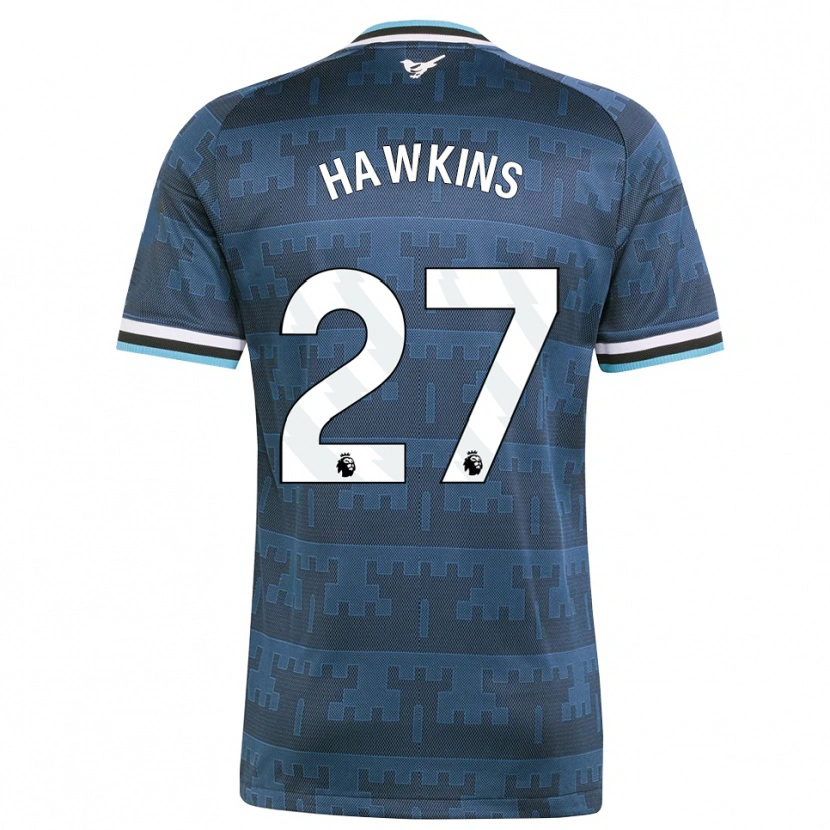 Danxen Enfant Maillot Hannah Hawkins #27 Jaune Noir Bleu Tenues Extérieur 2026/27 T-Shirt
