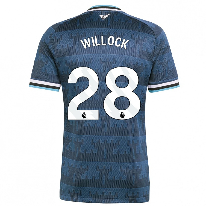 Danxen Enfant Maillot Joe Willock #28 Jaune Noir Bleu Tenues Extérieur 2026/27 T-Shirt