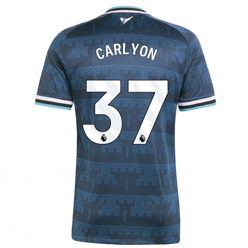 Danxen Enfant Maillot Nathan Carlyon #37 Jaune Noir Bleu Tenues Extérieur 2026/27 T-Shirt