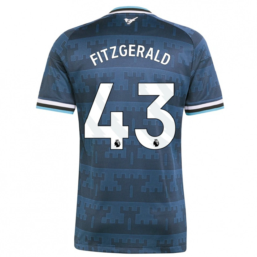 Danxen Enfant Maillot Kyle Fitzgerald #43 Jaune Noir Bleu Tenues Extérieur 2026/27 T-Shirt
