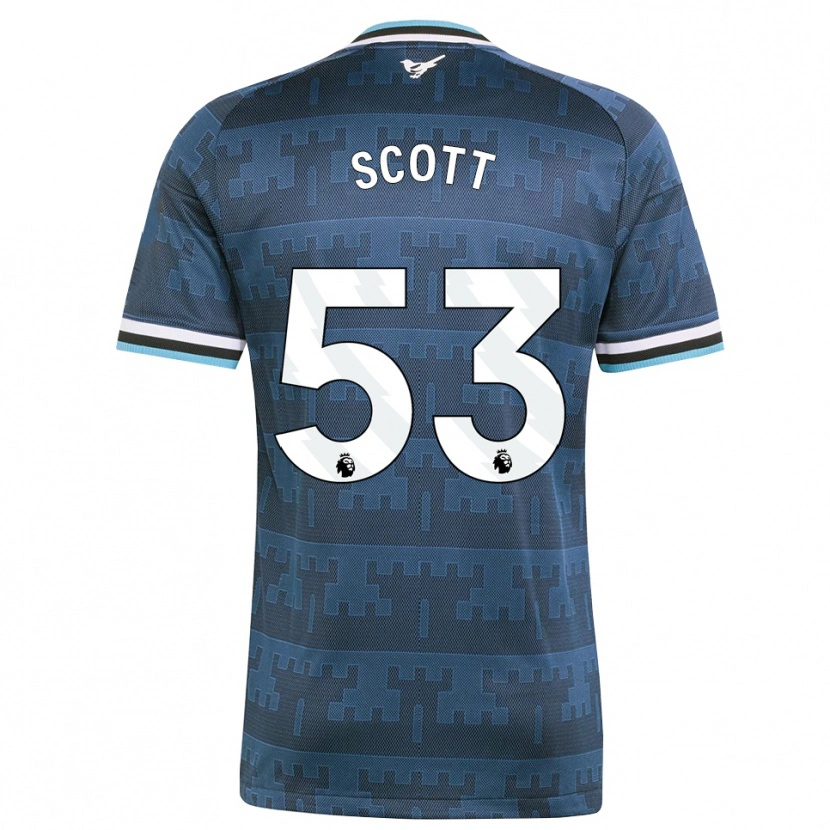 Danxen Enfant Maillot Joshua Scott #53 Jaune Noir Bleu Tenues Extérieur 2026/27 T-Shirt