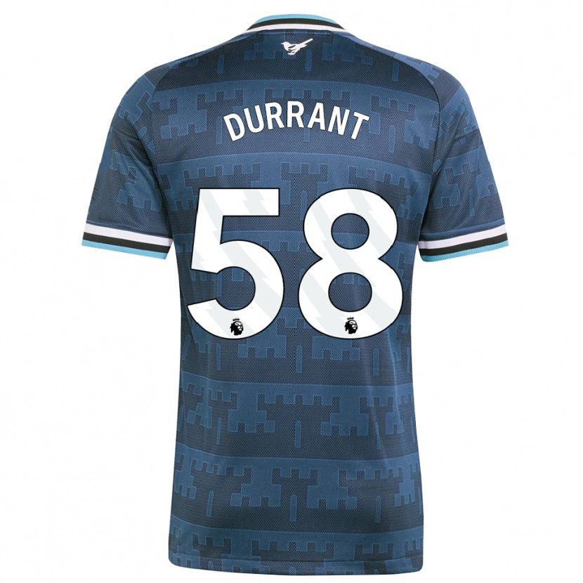 Danxen Enfant Maillot Jake Durrant #58 Jaune Noir Bleu Tenues Extérieur 2026/27 T-Shirt