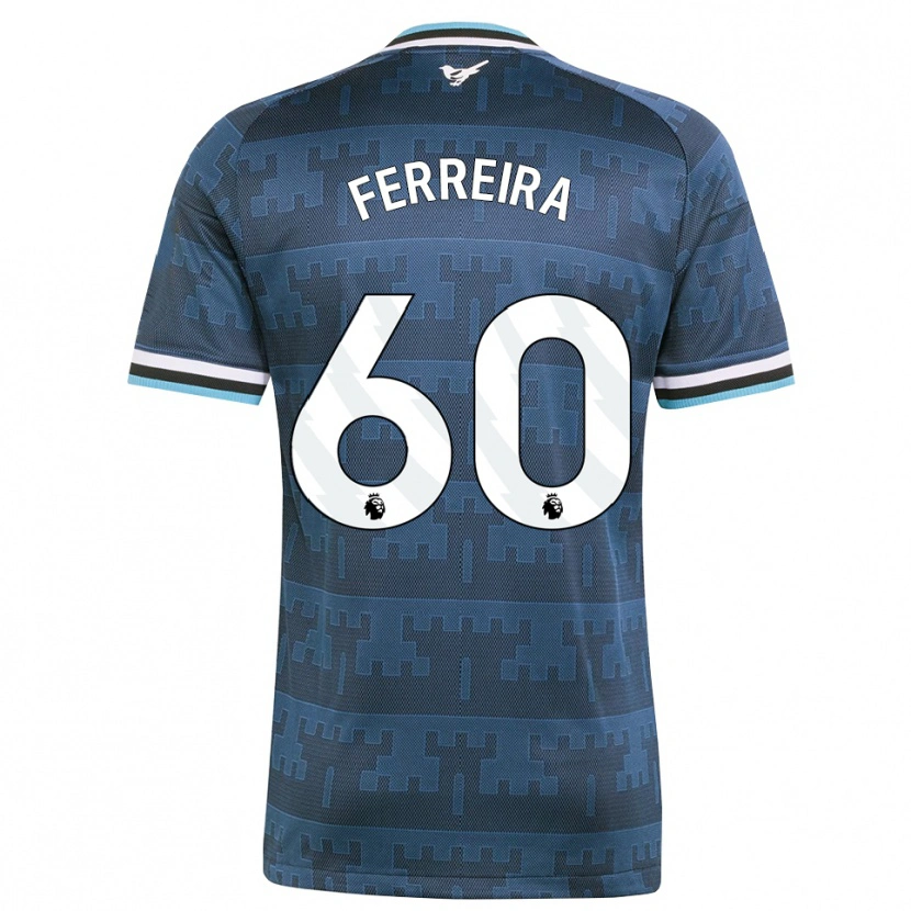 Danxen Enfant Maillot Matheos Ferreira #60 Jaune Noir Bleu Tenues Extérieur 2026/27 T-Shirt
