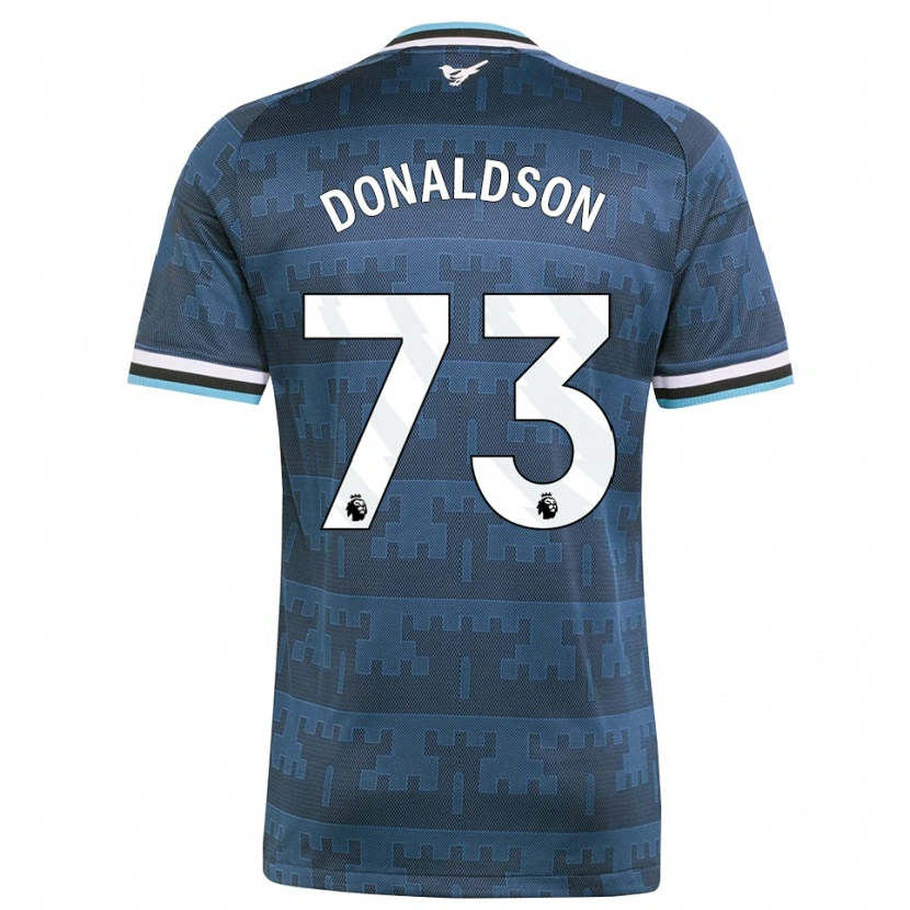 Danxen Enfant Maillot Josh Donaldson #73 Jaune Noir Bleu Tenues Extérieur 2026/27 T-Shirt