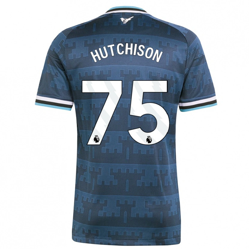 Danxen Enfant Maillot Alfie Hutchison #75 Jaune Noir Bleu Tenues Extérieur 2026/27 T-Shirt
