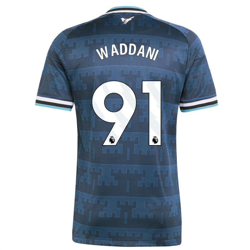 Danxen Enfant Maillot Mohamed Waddani #91 Jaune Noir Bleu Tenues Extérieur 2026/27 T-Shirt