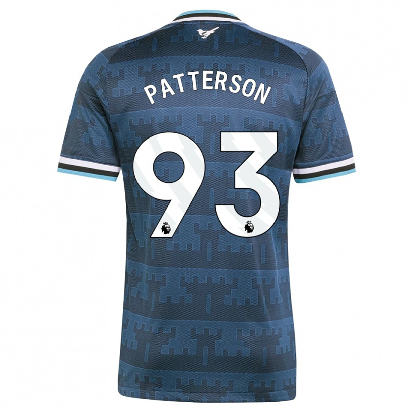 Danxen Enfant Maillot Jack Patterson #93 Jaune Noir Bleu Tenues Extérieur 2026/27 T-Shirt