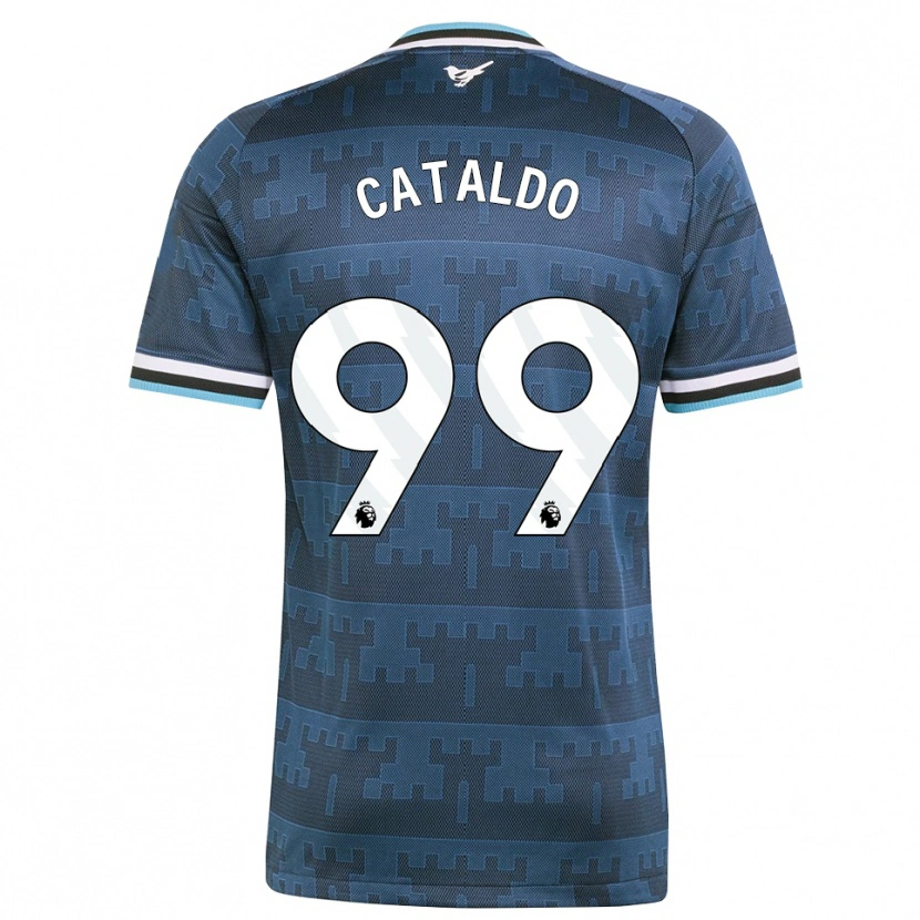 Danxen Enfant Maillot Lia Cataldo #99 Jaune Noir Bleu Tenues Extérieur 2026/27 T-Shirt