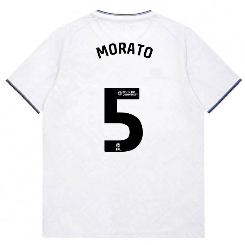 Danxen Enfant Maillot Morato #5 Bourgogne Blanc Tenues Extérieur 2026/27 T-Shirt