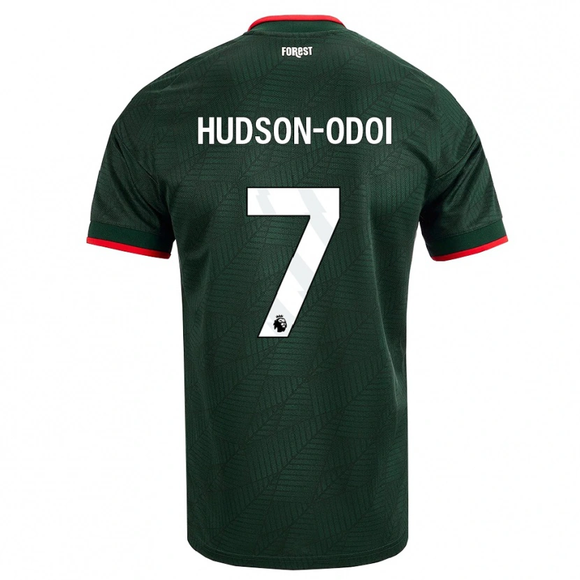 Danxen Enfant Maillot Callum Hudson-Odoi #7 Vert Foncé Rouge Tenues Extérieur 2026/27 T-Shirt