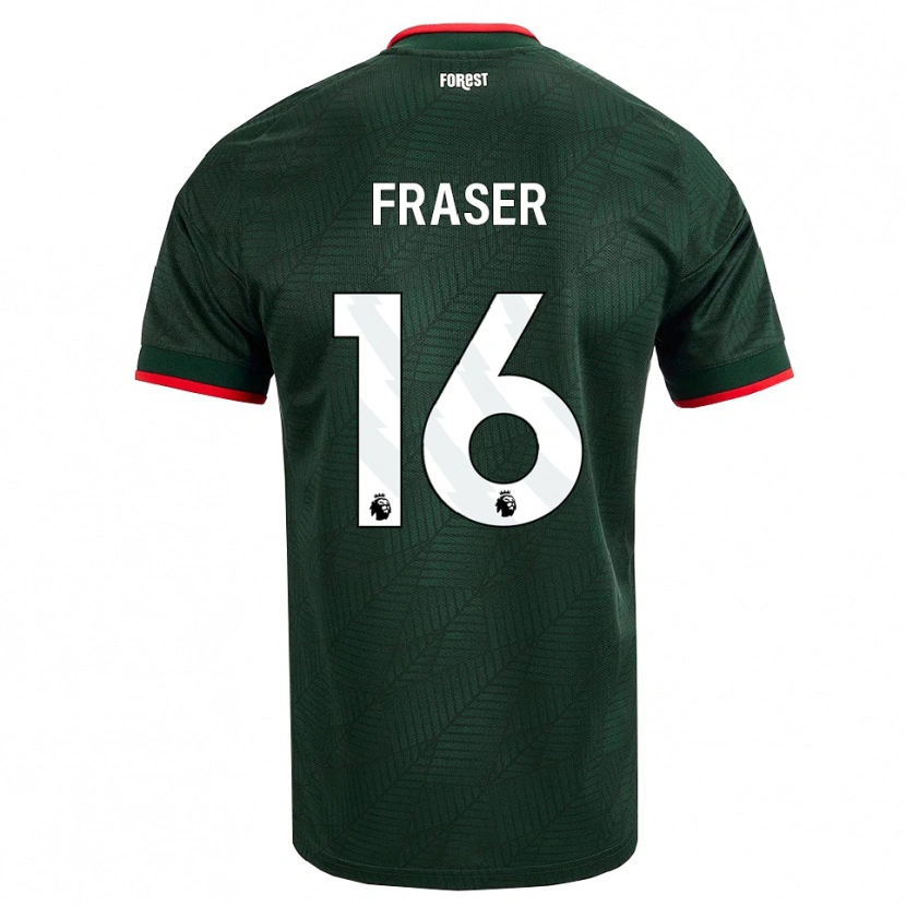 Danxen Enfant Maillot Boyd Fraser #16 Vert Foncé Rouge Tenues Extérieur 2026/27 T-Shirt