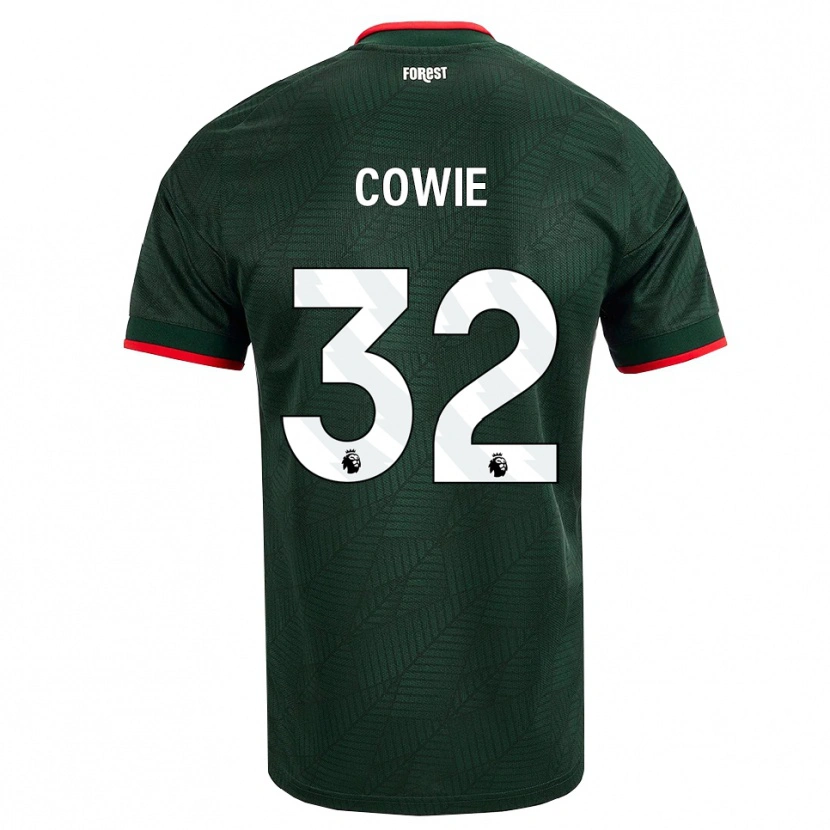 Danxen Enfant Maillot Abi Cowie #32 Vert Foncé Rouge Tenues Extérieur 2026/27 T-Shirt