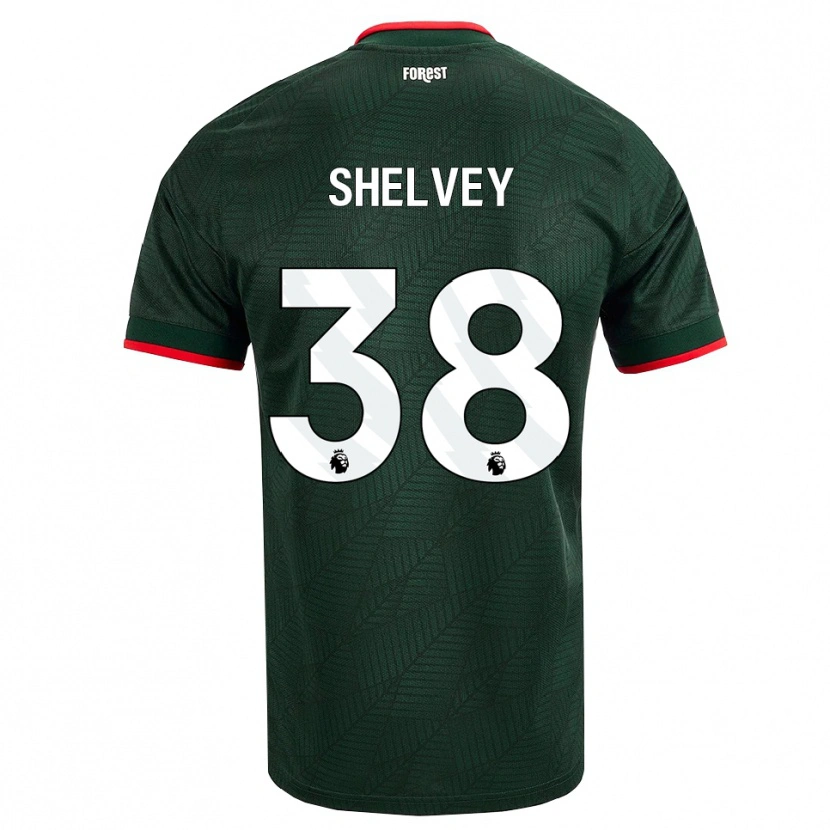 Danxen Enfant Maillot George Shelvey #38 Vert Foncé Rouge Tenues Extérieur 2026/27 T-Shirt