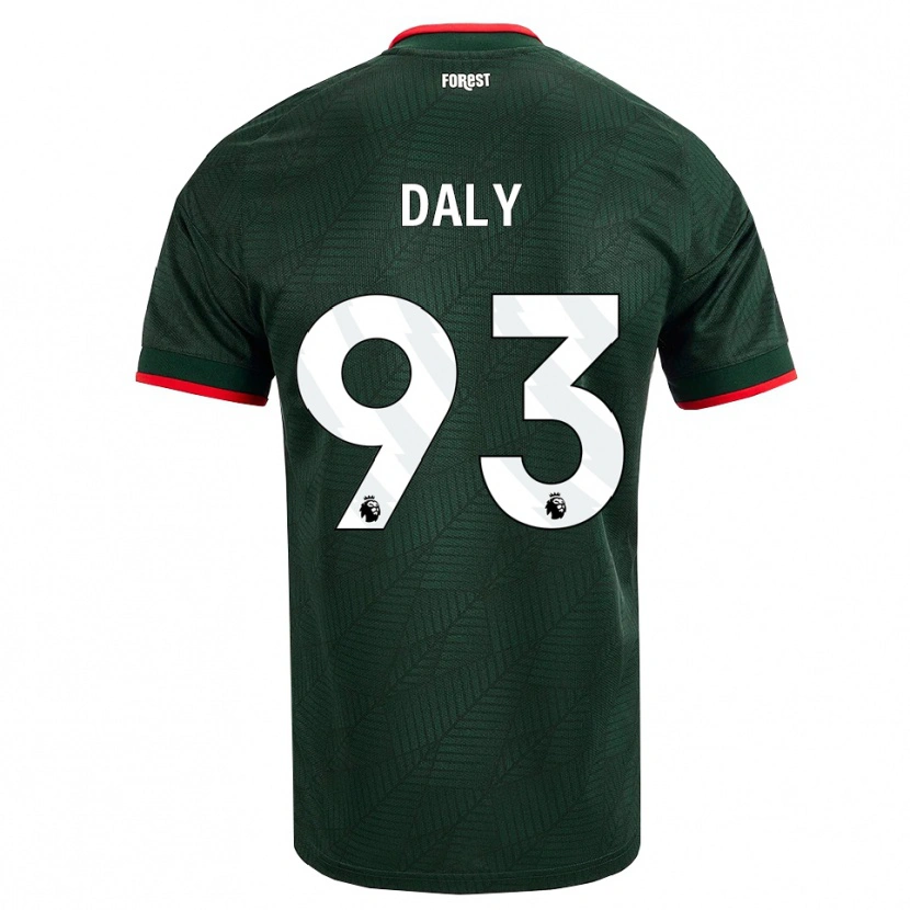 Danxen Enfant Maillot Cormac Daly #93 Vert Foncé Rouge Tenues Extérieur 2026/27 T-Shirt