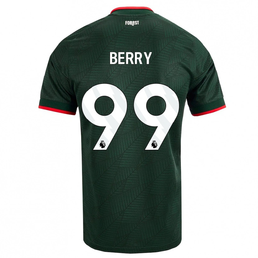 Danxen Enfant Maillot Adam Berry #99 Vert Foncé Rouge Tenues Extérieur 2026/27 T-Shirt