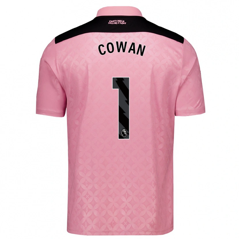 Danxen Enfant Maillot Joe Cowan #1 Lightpink Noir Tenues Extérieur 2026/27 T-Shirt