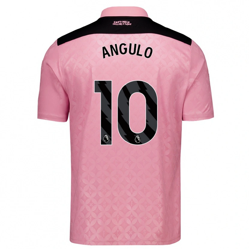 Danxen Enfant Maillot Nilson Angulo #10 Lightpink Noir Tenues Extérieur 2026/27 T-Shirt