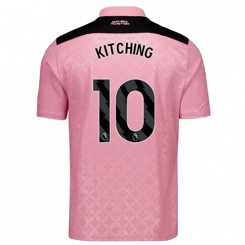 Danxen Enfant Maillot Katie Kitching #10 Lightpink Noir Tenues Extérieur 2026/27 T-Shirt