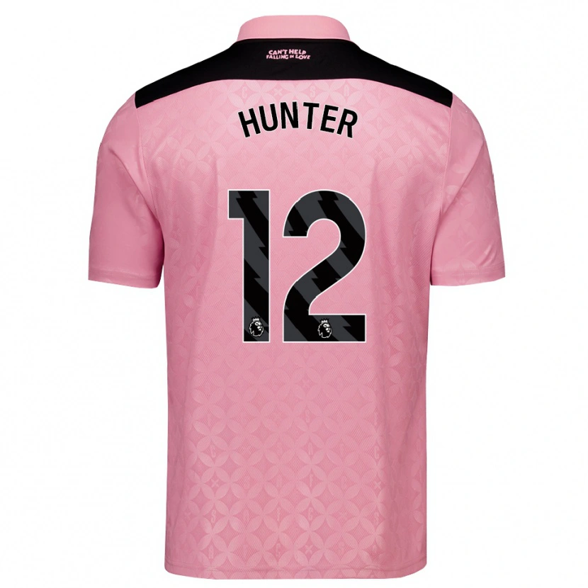 Danxen Enfant Maillot Harry Hunter #12 Lightpink Noir Tenues Extérieur 2026/27 T-Shirt