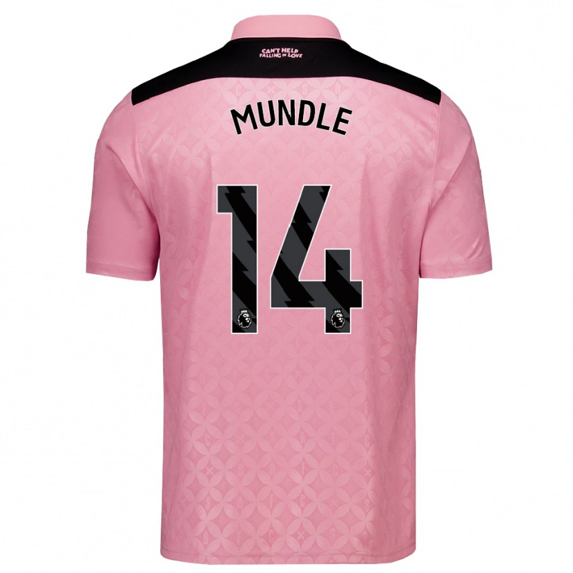 Danxen Enfant Maillot Romaine Mundle #14 Lightpink Noir Tenues Extérieur 2026/27 T-Shirt