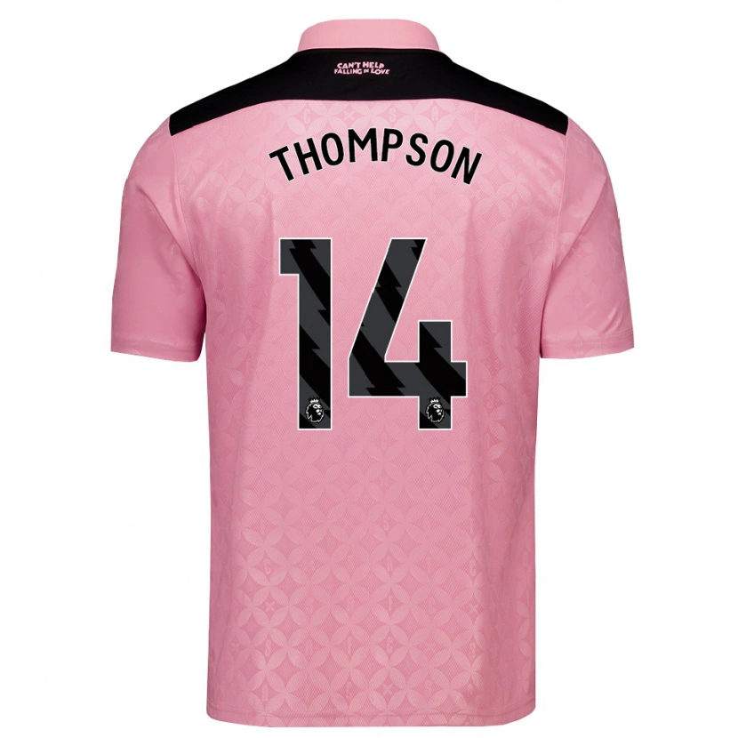 Danxen Enfant Maillot Harvey Thompson #14 Lightpink Noir Tenues Extérieur 2026/27 T-Shirt