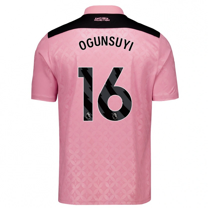 Danxen Enfant Maillot Liam Ogunsuyi #16 Lightpink Noir Tenues Extérieur 2026/27 T-Shirt
