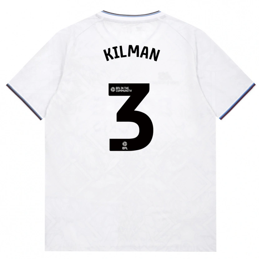 Danxen Enfant Maillot Maximilian Kilman #3 Bourgogne Blanc Tenues Extérieur 2026/27 T-Shirt