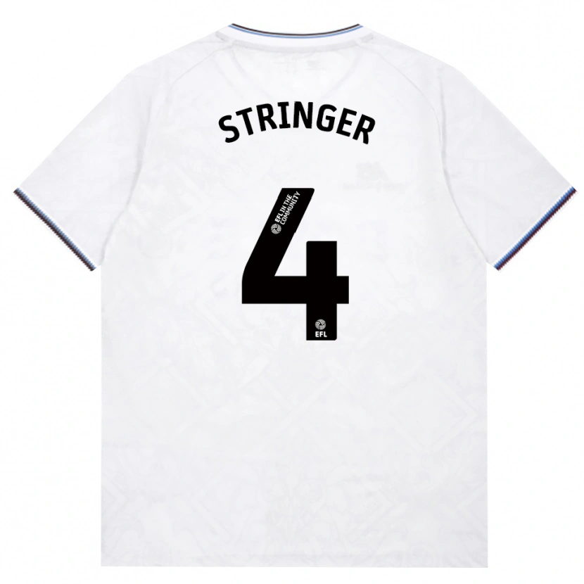 Danxen Enfant Maillot Abbey Leigh Stringer #4 Bourgogne Blanc Tenues Extérieur 2026/27 T-Shirt