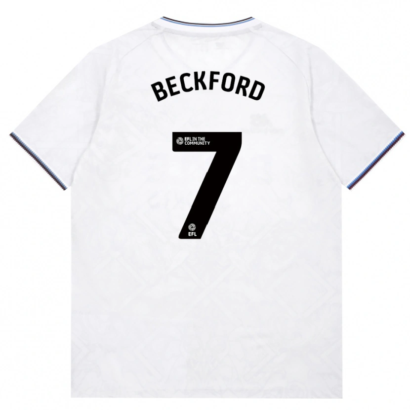 Danxen Enfant Maillot Lewis Beckford #7 Bourgogne Blanc Tenues Extérieur 2026/27 T-Shirt