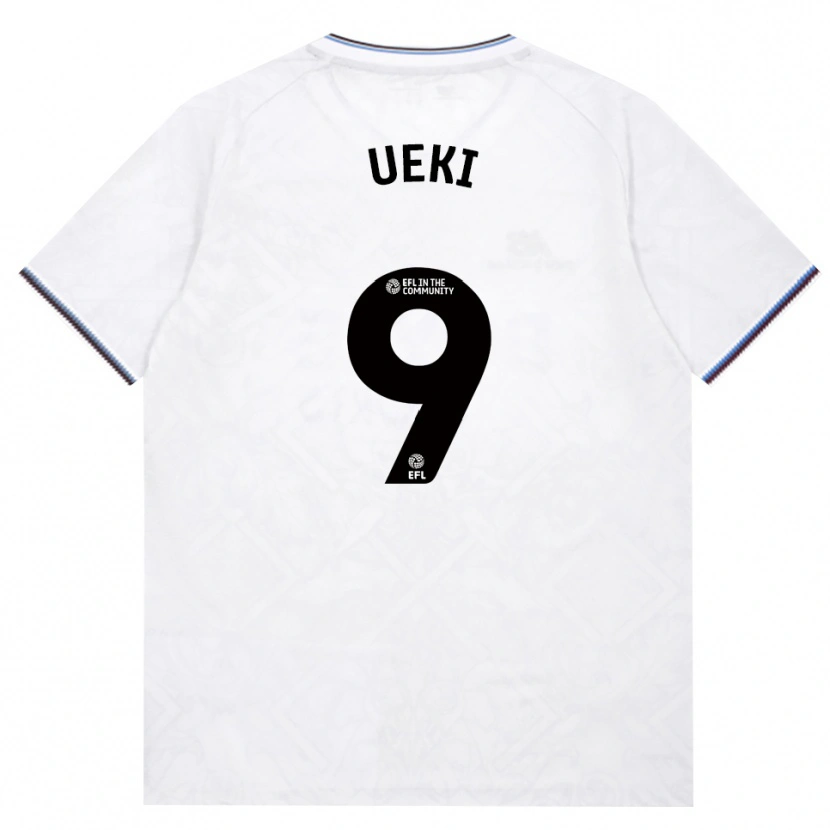 Danxen Enfant Maillot Riko Ueki #9 Bourgogne Blanc Tenues Extérieur 2026/27 T-Shirt
