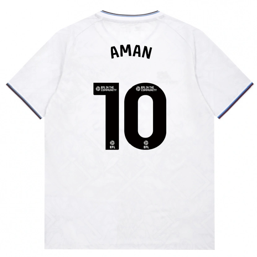Danxen Enfant Maillot Abdulkareem Aman #10 Bourgogne Blanc Tenues Extérieur 2026/27 T-Shirt
