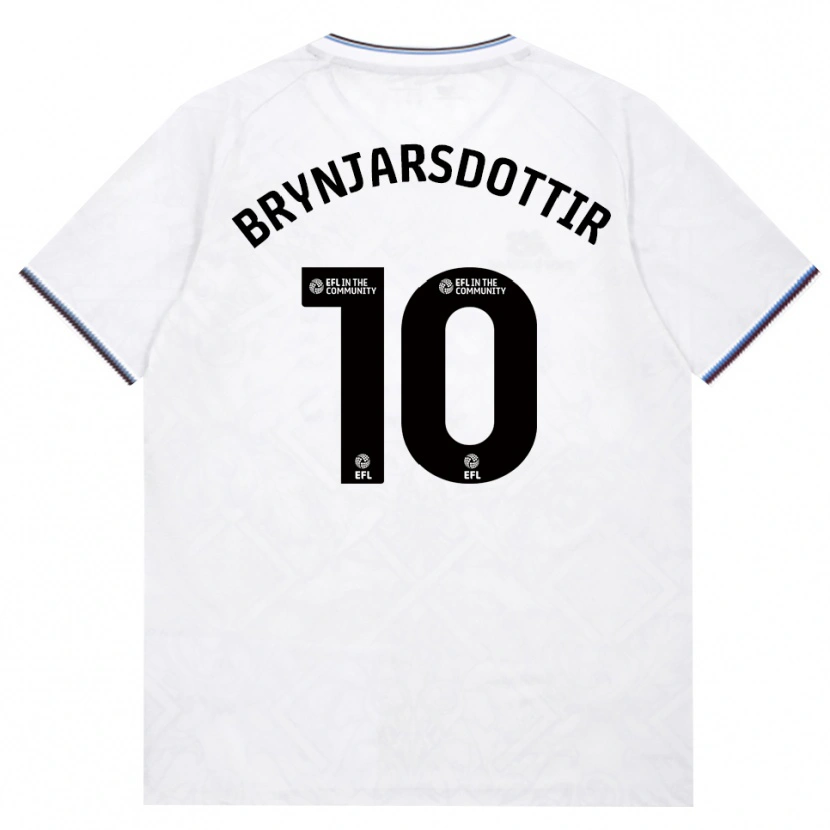 Danxen Enfant Maillot Dagný Brynjarsdóttir #10 Bourgogne Blanc Tenues Extérieur 2026/27 T-Shirt