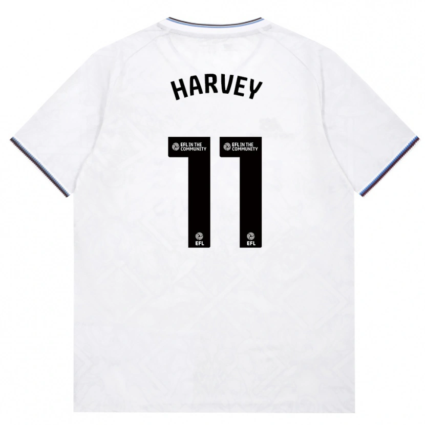 Danxen Enfant Maillot Ros Harvey #11 Bourgogne Blanc Tenues Extérieur 2026/27 T-Shirt